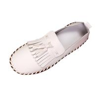 Lather Boat Shoes for Women UK Womens Comfortable Wide Fit Orthopedic Walking Sneakers Breathable Women's Slip On Flat Deck Shoes for Dress Work Office Outdoor