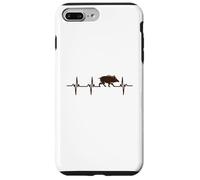 Latido corazón jabalí Humor Cazador Hombre drole Carcasa para iPhone 7 Plus/8 Plus