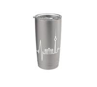 Latido del cielo de Berlín Recuerdo Me encanta Berlín Vaso térmico de acero inoxidable de doble pared