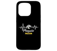 Latido del corazón con un halcón peregrino pájaro cetrería observación de Aves Carcasa para iPhone 15 Pro