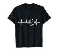 Latido del corazón de baloncesto masculino para un jugador Camiseta