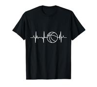 Latido del corazón de Baloncesto Masculino para un Jugador Camiseta gráfica económica