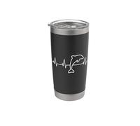 Latido del corazón de un delfín Vaso térmico de acero inoxidable de doble pared