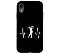 Latido del corazón de un Golfista Swinging Pasión por el Juego Carcasa para iPhone XR