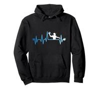 Latido del corazón del jugador de waterpolo Regalo del Sudadera con Capucha