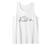 Latido del corazón del Labrador Raza de Perro Amante del Camiseta sin Mangas