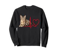 Latido del corazón exótico de Gatos de Pelo Corto para dueños de Mascotas Sudadera