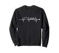 Latido del corazón París Texto ECG Curva Ciudad Francia Sudadera