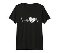 Latido del corazón Roto EKG - Pulso de Angustia con el corazón Roto Camiseta Premium