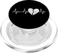 Latido del corazón Roto EKG - Pulso de Angustia con el corazón Roto PopSockets PopGrip para MagSafe