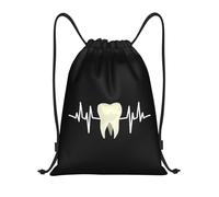 Latido Del Diente Dentista Higienista Dental Higiene Unisex Mochilas Deportiva Impermeable Mochila Con Cordón Gran Capacidad Bolsa De Gimnasio Para Playa Yoga Senderismo Natación