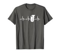Latidos De Tuba para Tubistas Camiseta, Hombre, Asfalto, L