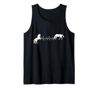 Latidos del corazón de caballos Camiseta sin Mangas