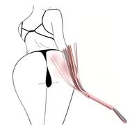 Látigo BDSM para Juegos de rol consensuales en Pareja Rosa de Cuero Fina - Feticismo, Bondage y prácticas Adultas