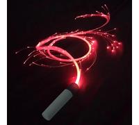 Látigo brillante de fibra óptica - LED Light Dance Whip con 4 modos intermitentes | Festival y accesorio de con baterías, látigo luminoso de brillo para artistas y cosplay