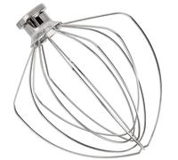 Látigo de alambre de acero inoxidable para batidora KitchenAid de 6 cuartos de galón, KN256WW accesorio de batidor de 6 cables, batidor de globos, resistente, apto para lavavajillas