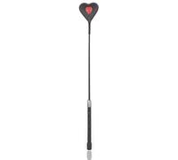 Látigo de cuero con forma de corazón para cosplay,bondage,azotes,equitación,azotador,bastón,paletas sexuales,juguetes sexuales BDSM para parejas,negro,rojo,talla única
