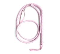 Látigo de cuero de 190 cm de longitud extendida, látigo trenzado para actuaciones con disfraces-ESRS46 (Rosa)