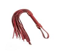 Látigo de cuero de doble cara para mujer,accesorio erótico para parejas,color rojo,talla única