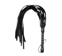 Látigo de cuero negro para adultos,accesorios para juegos de bondage,productos sexuales BDSM para hombres y mujeres. Talla única.