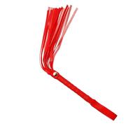 Látigo de cuero negro sintético para montar a caballo,fusta,azotador,esposas,colorido,para juegos de adultos,BDSM,rojo,talla única
