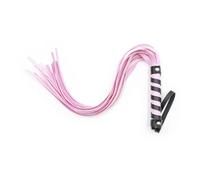 Látigo de cuero pequeño para parejas adultas,juguete sexual alternativo,látigo de borla de cuero de 45 cm,restricción,bondage,juego de rol sexual,rosa,talla única