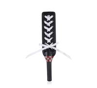 Látigo de cuero rosa BDSM,paleta para azotes,azotador,juguetes sexuales para parejas,juegos para adultos,juguetes eróticos,negro,talla única