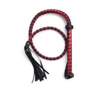 Látigo de cuero sintético de 1,5 m de largo,accesorio de bondage Bdsm,azotador,herramientas para atar caballos,juguetes sexuales para parejas y mujeres,accesorios eróticos,rojo,talla única