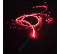 Látigo de Fibra Óptica | Látigos rav LED giratorios de 360°: 4 modos de iluminación variables, accesorio iluminado para festivales de música, carnaval, espectáculos de danza y fiestas eléctricas