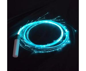 Látigo de fibra óptica: transmisor en LED, luz de flash colorida, accesorio giratorio para club de puntos | Accesorio para ambiente de discoteca creado para DJ, artistas escénicos, trans