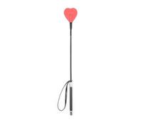 Látigo de montar,juguete sexual de 54 cm,BDSM,azotes,corazón,paleta,bofetada,esclavo,flogger,fetiche,cuero sintético,porno,juegos para adultos,corazón rojo,talla única