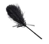 Látigo de plumas de 50 cm para montar a caballo,accesorio de cosplay,coqueteo,BDSM,juegos para adultos,color negro,talla única