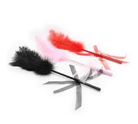 Látigo de plumas de 50 cm para montar a caballo,accesorio de cosplay,coqueteo,juegos sexuales,BDSM,3 piezas,talla única