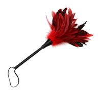 Látigo de plumas para amantes,masaje corporal completo,esclavo sexual,juego de rol,coqueteo,BDSM,azotes,ataduras,juego de pasión,juguete sexual,accesorios,rojo,negro,talla única