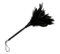 Látigo de plumas para amantes,masaje corporal completo,juego de rol de esclavo sexual,coqueteo,BDSM,azotes,ataduras,juego de pasión,juguete sexual,accesorios,negro,talla única