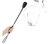 Látigo Erótico Flogger Cuero Cultivo Caballo Sexo SM Bondage Nalgadas Montar Cultivo Paleta larga BDSM Juego de rol Coqueteo erótico Juego de rol Esclavo Juguete sexual para parejas Adultos - 46cm
