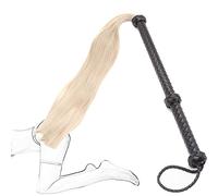 Látigo Erótico Flogger Látigos de cuero con cola de caballo de piel sintética SM Crop Riding Crop BDSM Nalgadas Bondage Juegos sexuales para adultos Juguetes sexuales para mujeres, hombres y parejas