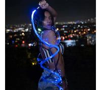 Látigo LED De Fibra Óptica Látigo Danza,Látigo De Píxel Súper Brillante Giratorio De 360 °,Rave Para Bailar,Fiestas,Espectáculos De Luz,Festivales De Música EDM,Accesorio De Barra Black handle