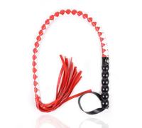 Látigo para coquetear,azotador,paleta,mango de plástico,silicona,juego para adultos,esclavo,BDSM,juguetes sexuales para parejas,blanco,rojo,talla única