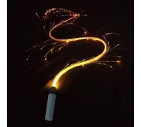 Látigos de baile LED - Látigos luminosos giratorios de fibra óptica 7 colores | Látigos luminosos de 360° con 4 modos de iluminación ajustables, Látigos ópticos recargables alimentados por batería