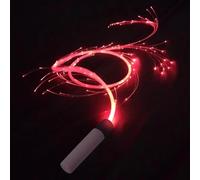 Látigos de fibra óptica Luz LED Giratoria Baile Óptico Accesorios 4 modos de iluminación variables Funciona con pilas Recargable Reutilizable Conciertos Danza Látigo Atv Control remoto Múltiples
