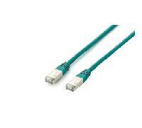 LATIGUILLO APANTALLADO PLATINIUM S/FTP CATEGORIA 6A LIBRE HALOGENOS 0,5M COLOR VERDE 605647