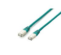 Equip Cable de Red Platinum S/FTP Libre de Halógenos Cat 6A 0.5m Verde