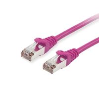 LATIGUILLO APANTALLADO S/FTP CATEGORIA 6 LIBRE HALOGENOS 0,5M COLOR PURPURA EQUIP P/N 605557
