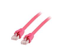 LATIGUILLO APANTALLADO S/FTP CATEGORIA 8.1PIMF LOSH 0.50M COLOR ROJO 608027