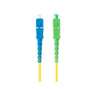 Lanberg Latiguillo fibra 1 m mono SC/APC-SC/UPC Simplex G657A1 LSZH Amarillo