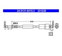 Latiguillo de freno ATE 24.5131-0415.3