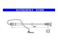 Latiguillo de freno ATE 24.5152-0316.3