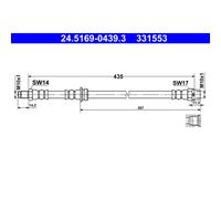 Latiguillo de freno ATE 24.5169-0439.3