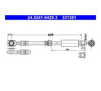 Latiguillo de freno ATE 24.5241-0429.3